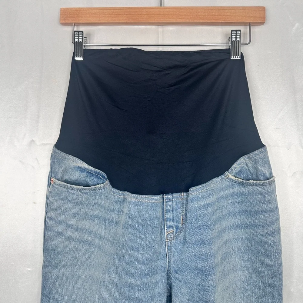 NWOT Isabel Maternity Cropped‎ Vintage Straight Jeans Sizes 4 and 8 - Picture 3 of 11